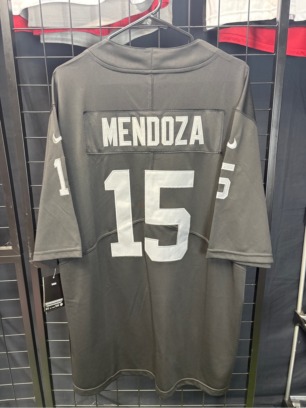 Men's Black Mendoza #15 Athletic Jersey